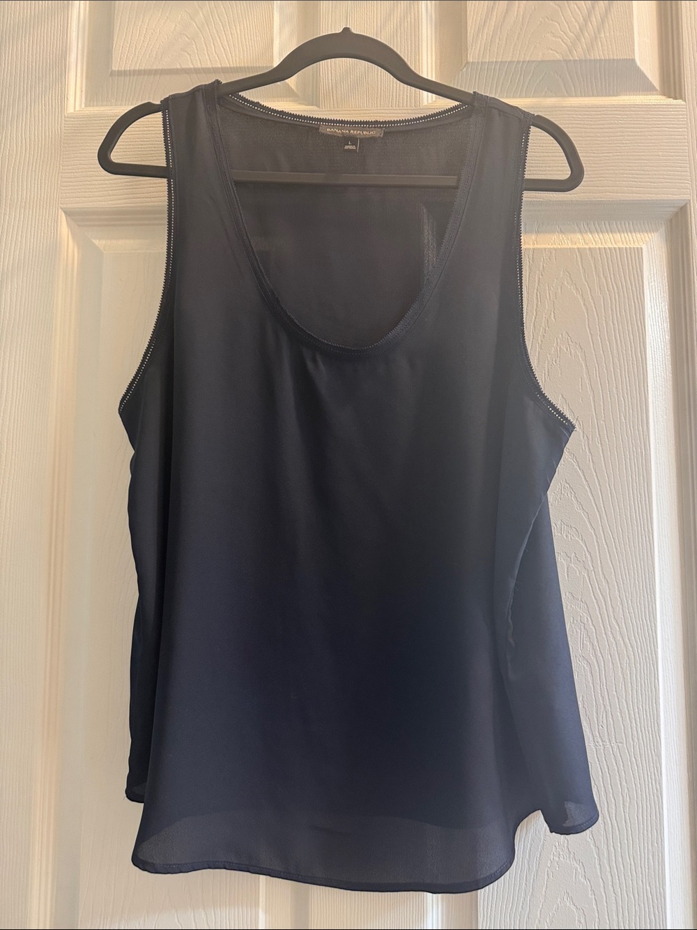 Banana Republic Dark Navy Scoop Neck Tank Top